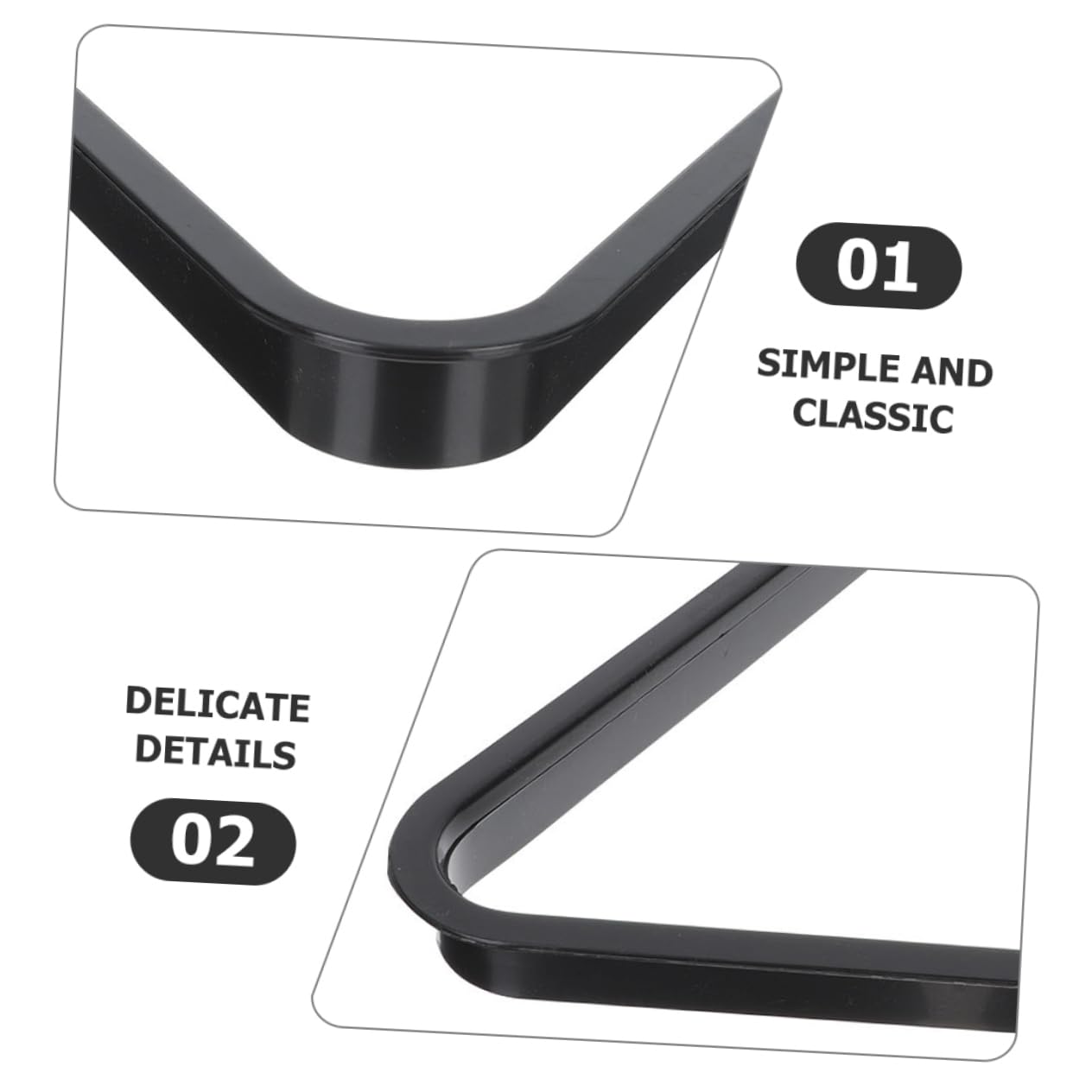 BEBEMOKO Mini Billiard Triangle Rack for Pool Table Billiard Accessories Retro Style Frame for Standard Balls for Game Rooms and Billiards Clubs