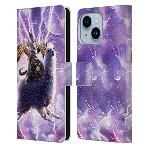 Housse Lazer Chat et Tacos iPhone 14 Plus avec fentes pour cartes et support