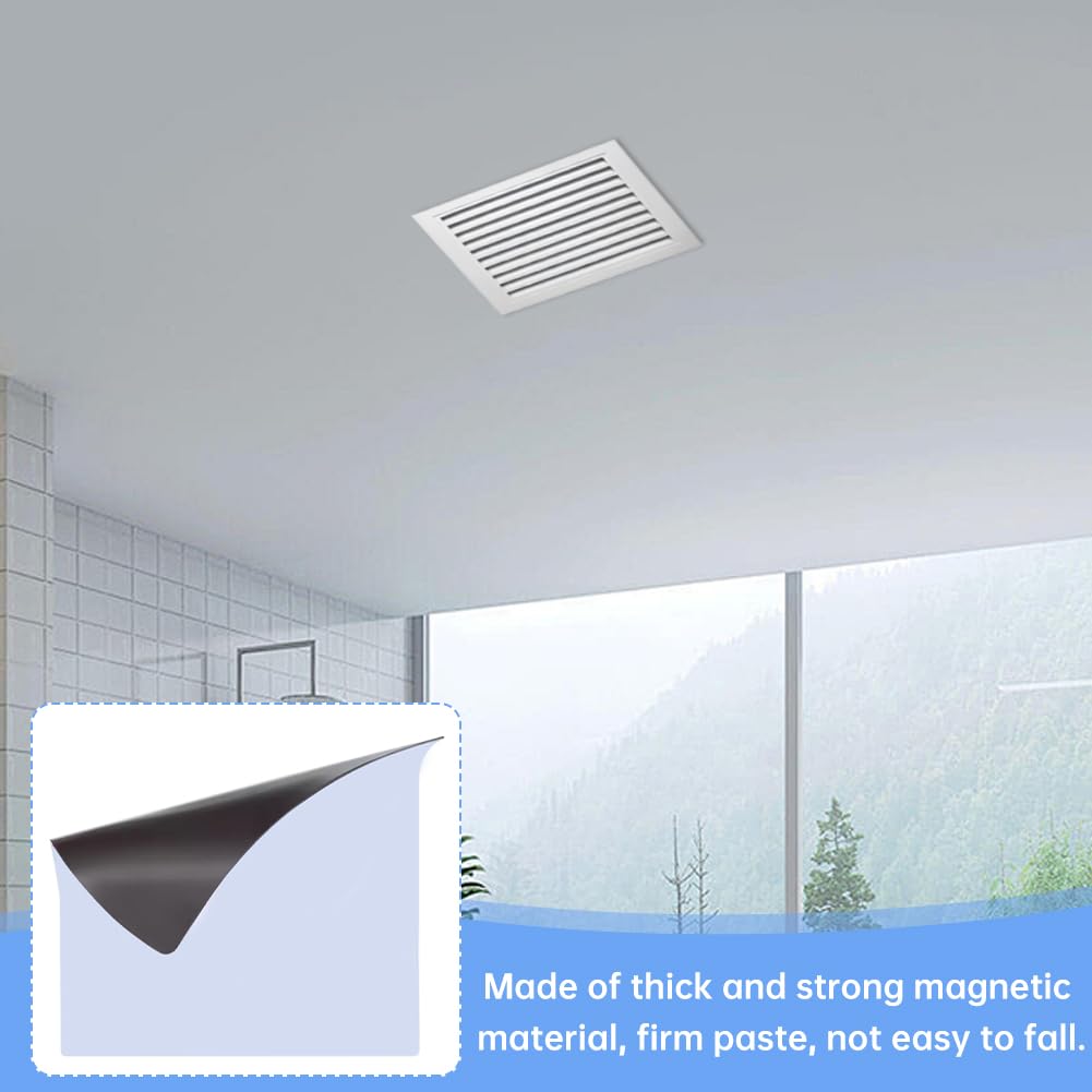 2 fundas de ventilación magnéticas cuadradas, cubiertas de ventilación magnéticas, cubiertas de ventilación magnéticas cuadradas para techo, bloqueadores de ventilación, para rejillas de ventilación y