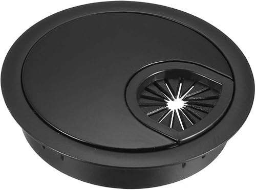 uxcell Cubierta de orificio para cable, 2.4 pulgadas2.362 in, aleación de zinc, para escritorio, ojales, cubierta de agujero para oficina,