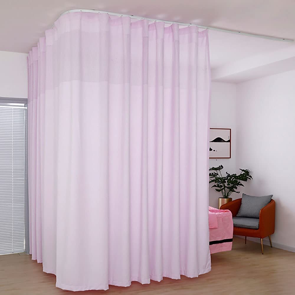 TTZ Hospital Curtain with Flat Hooks for Hospital Medical Clinic SPA Lab Cubicle Curtain Divider Privacy Screen (Color : Pale Purple, Size : 1*(5f Widet x8ft Tall))