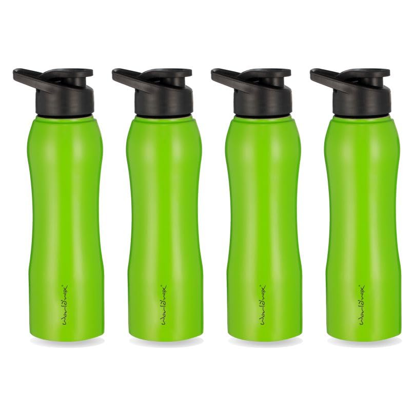 Stainless Steel Fridge Bottles | 100% Leak Proof Steel Water Bottle for Office, School, Home, Gym | Durasteel Rust Free Steel Bottle for Men, Women, Girls & Boys | 750 ML | Set of 4 | Green (B0D5RFN5L2) Amazon Price History, Amazon Price Tracker