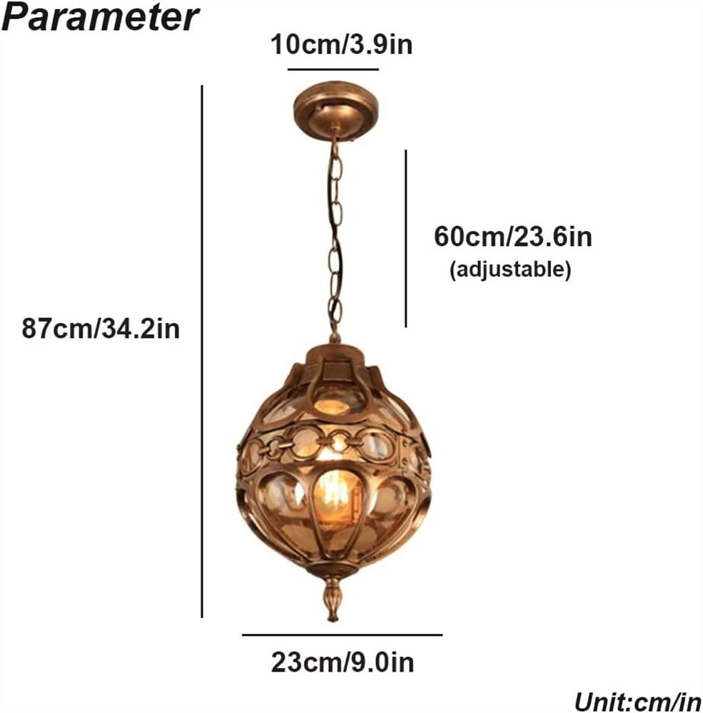 lampy wiszące, Zewnętrzna lampa wisząca na sufit w stylu vintage, aluminiowa, wodoodporna, do ogrodu, patio, korytarza, domu wiejskiego
