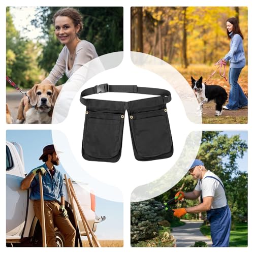 Bolsa de entrenamiento para perros con soporte de cintura ajustable para premios 5