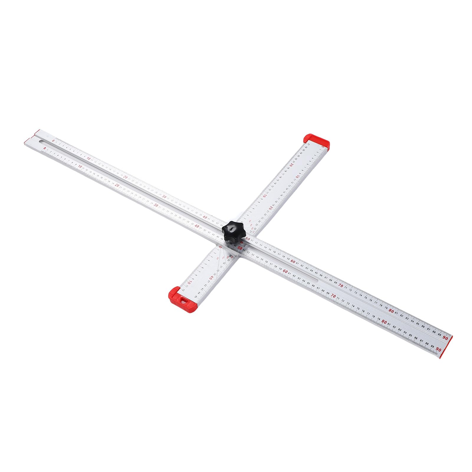 Squadra Regolabile T 24in, Posizionamento Foratura Righello con Pomello in ABS, per Installazione Cartongesso, per Mobili, Utensile di Marcatura