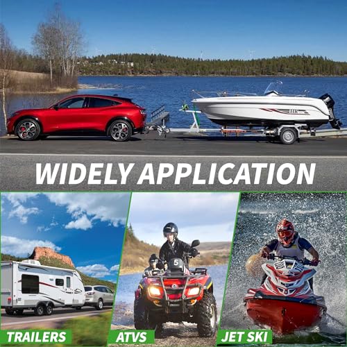 Image of 600lbs Heavy Duty Boat Trailer Winch with 19FT Strap, 2-Way Ratchet & 3.2:1 Gear Trailer Winch, Portable Hand Crank Winch for Boat, Truck, Trailer, RV, ATV, Jet Ski