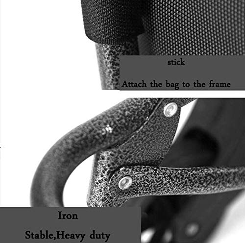 AYCPG Einkaufstrolleys leicht, Treppensteigen, faltbar, Einkaufen, Reisen, Lebensmittelwagen, Koffer, Gepäck, 6 PU-Räder… – Bild 6