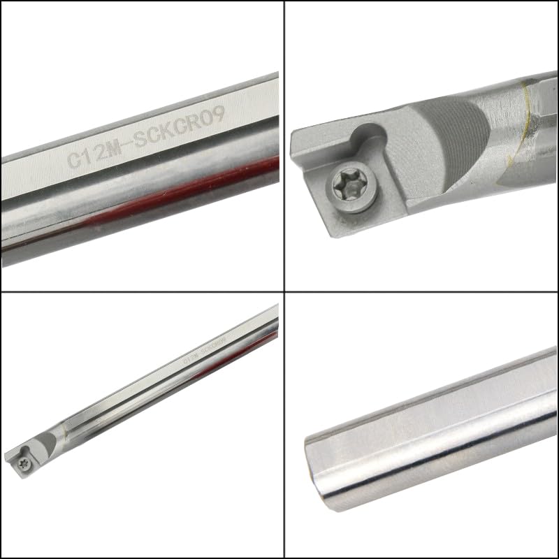 1pc Tungsten Steel Internal Turning Tools SCKCR C07K C08K C10K C12M C16Q C20R SCKCR06 SCKCR09 CNC Cutter Holder Boring Bar(C20R-SCKCR09)