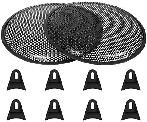 X AUTOHAUX 12 Inch Vehicle Car Speaker Subwoofer Waffle Grill Cover Guard 2pcs