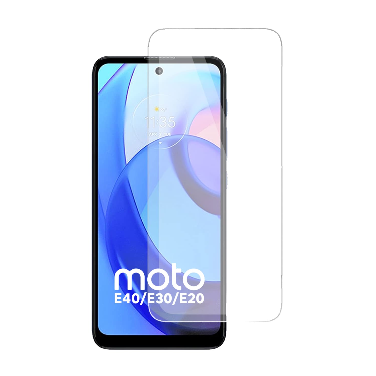 DN-TechnologyMoto E40/E30/E20 Screen Protector, For Moto E20/E30/E40 Screen Guard, Tempered Glass Screen Protector For Motorola E20/E30/E40 (Compatible With Moto E40/E30/E20 Case) (Clear)