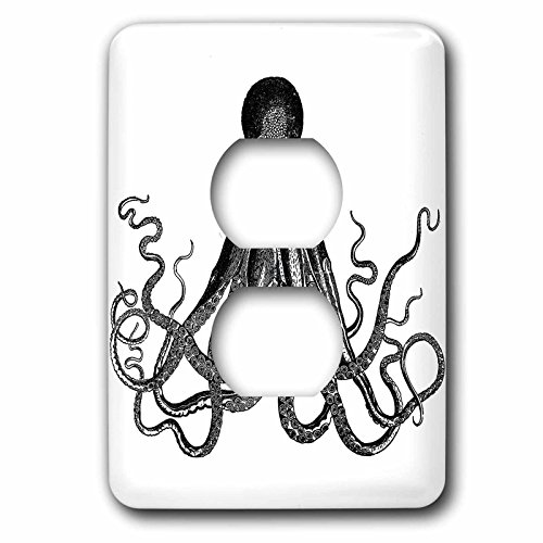 Octopus 2 Plug Outlet Coque plaque décorative double prise anti rayures
