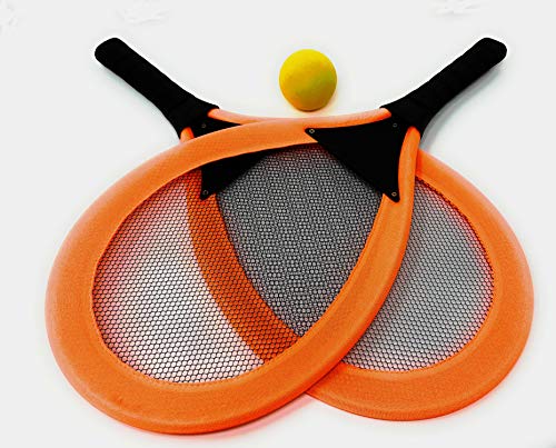 Kids Racket Ball Set Random Colors - Starter Kit Racquetball Set For Beginners Includes 2 Plastic Rackets And 1 Ball. Teach Young Children To Play Tennis Games At Beach Pool Lawn Backyard #TOP6