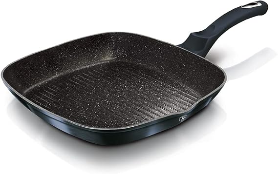 BerlingerHaus BH-1873 Granite Grill Pan 28 cm Metallic Aquamarine