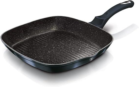 BerlingerHaus BH-1873 Granite Grill Pan 28 cm Metallic Aquamarine