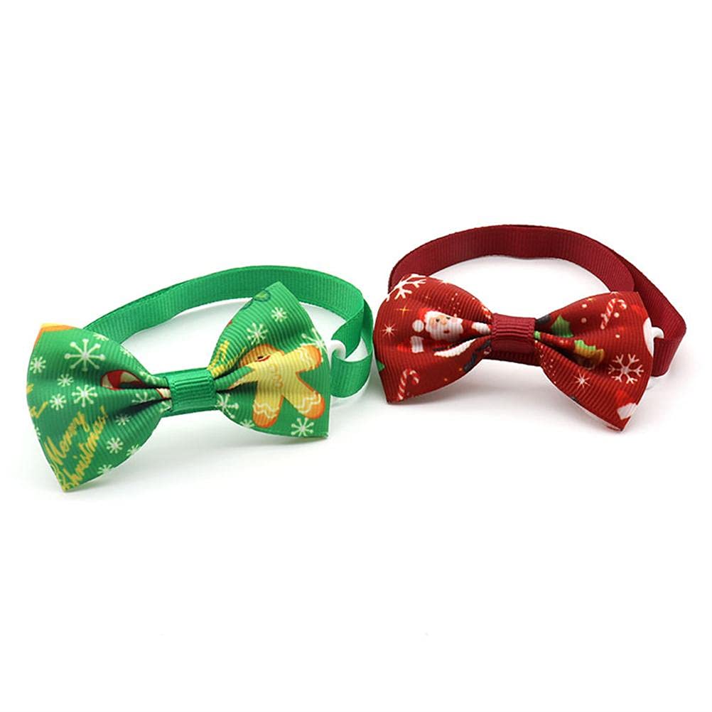 VOUNEDA 50PCS Dog Bow Tie, Adjustable Christmas Collar for Small Dogs Pet Accessories Necktie for Most Pets - Image 4