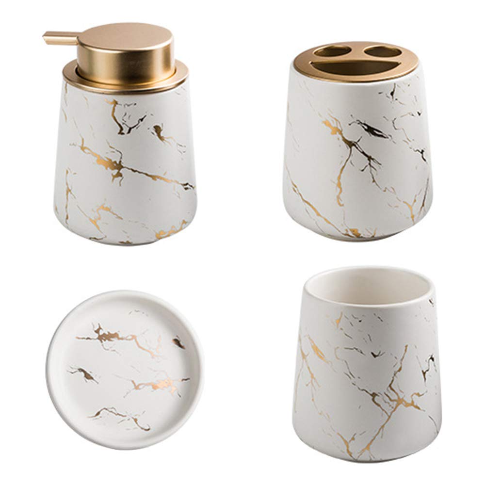 Kit de lavage en céramique pour salle de bain au design élégant et finition céramique durable
