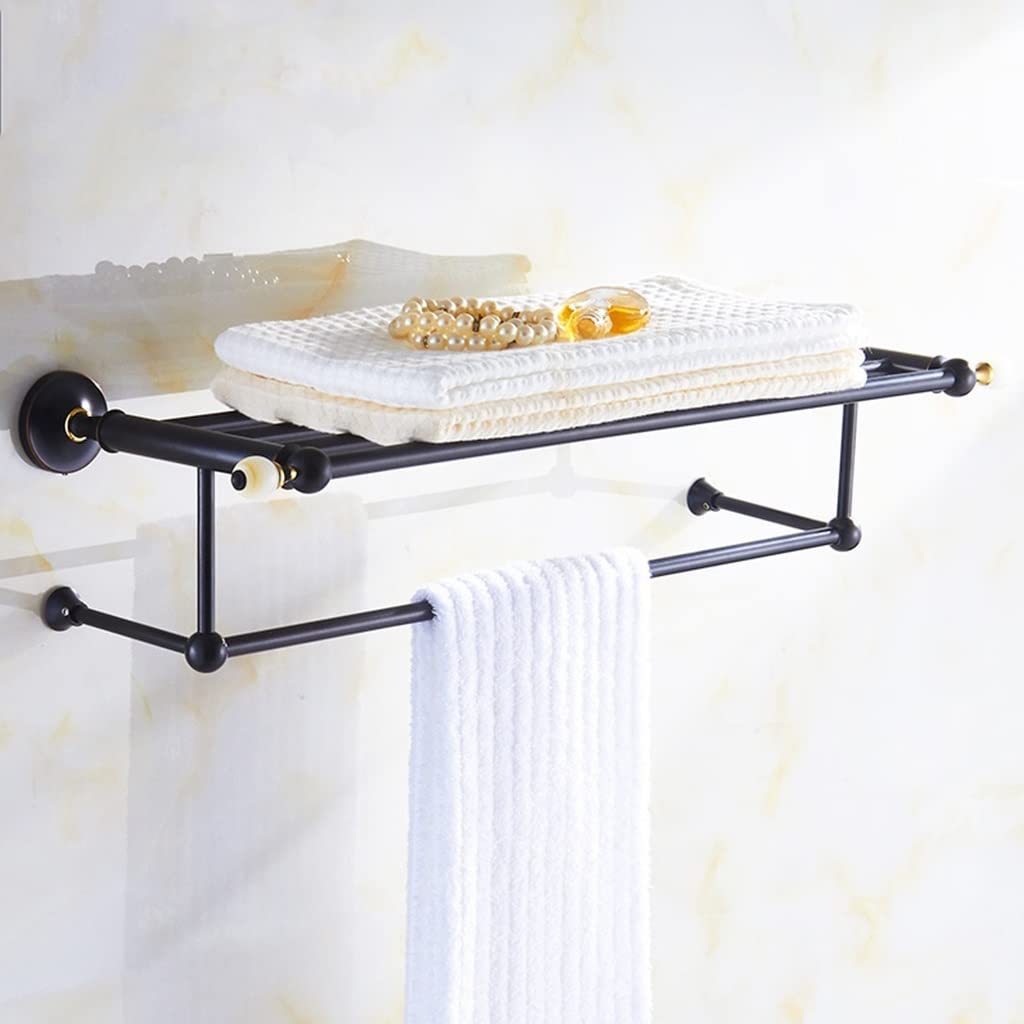 Porte-serviettes noir jade pour optimiser les petites salles de bain