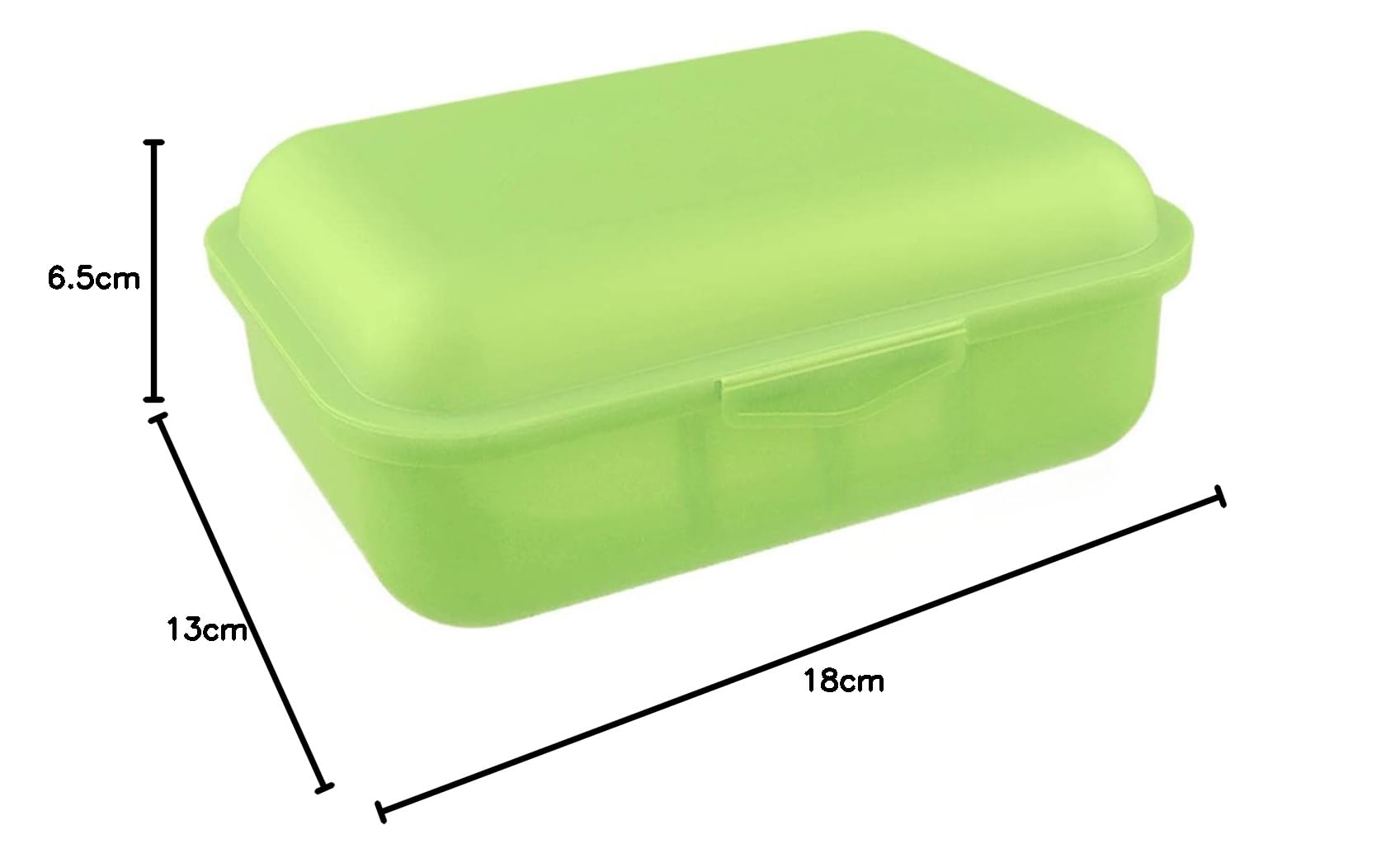 Buchsteiner Klickbox HOCH mit Inneneinteilung | 1 Trennsteg | Brotdose | Lunchbox | Aufbewahrungsdose | Frischhaltedose