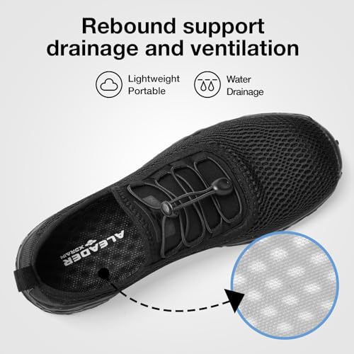 Image of ALEADER Men's Stylish Water Shoes, Quick-Dry Xdrain Water Sneakers, Lightweight & Comfort Footed