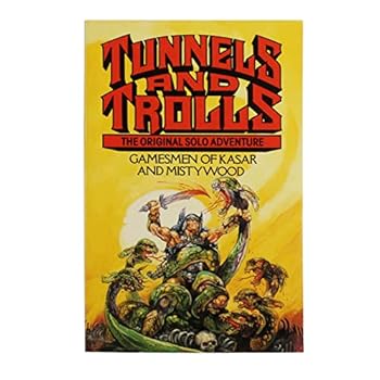 Paperback Tunnels & Trolls: Gamesmen of Kasar & Mistywood (Corgi UK Edition), Solo Module, Fantasy Role Playing Game Book