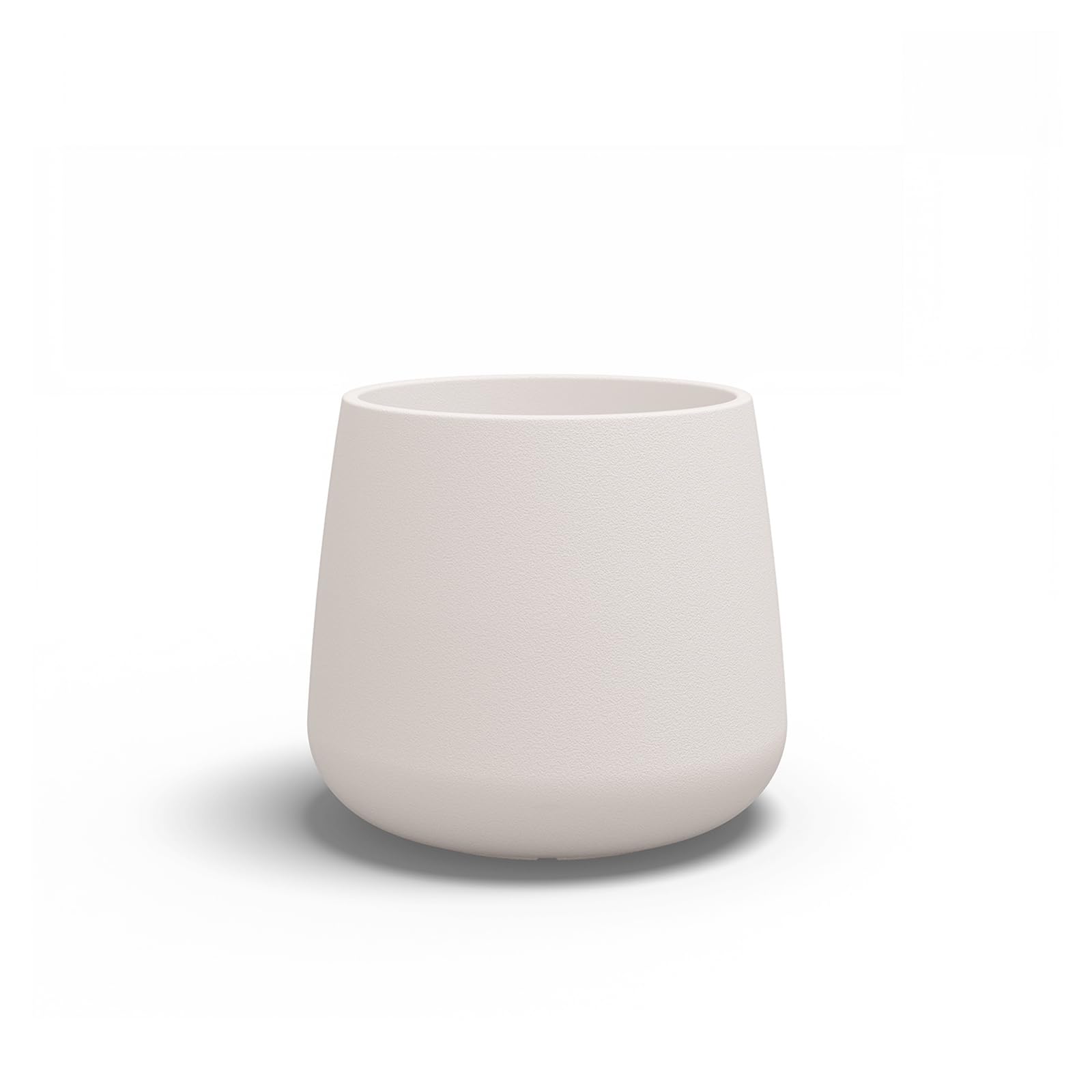 Decor Space Vaso "Goccia" struttura in polietilene per esterno da giardino (Bianco)