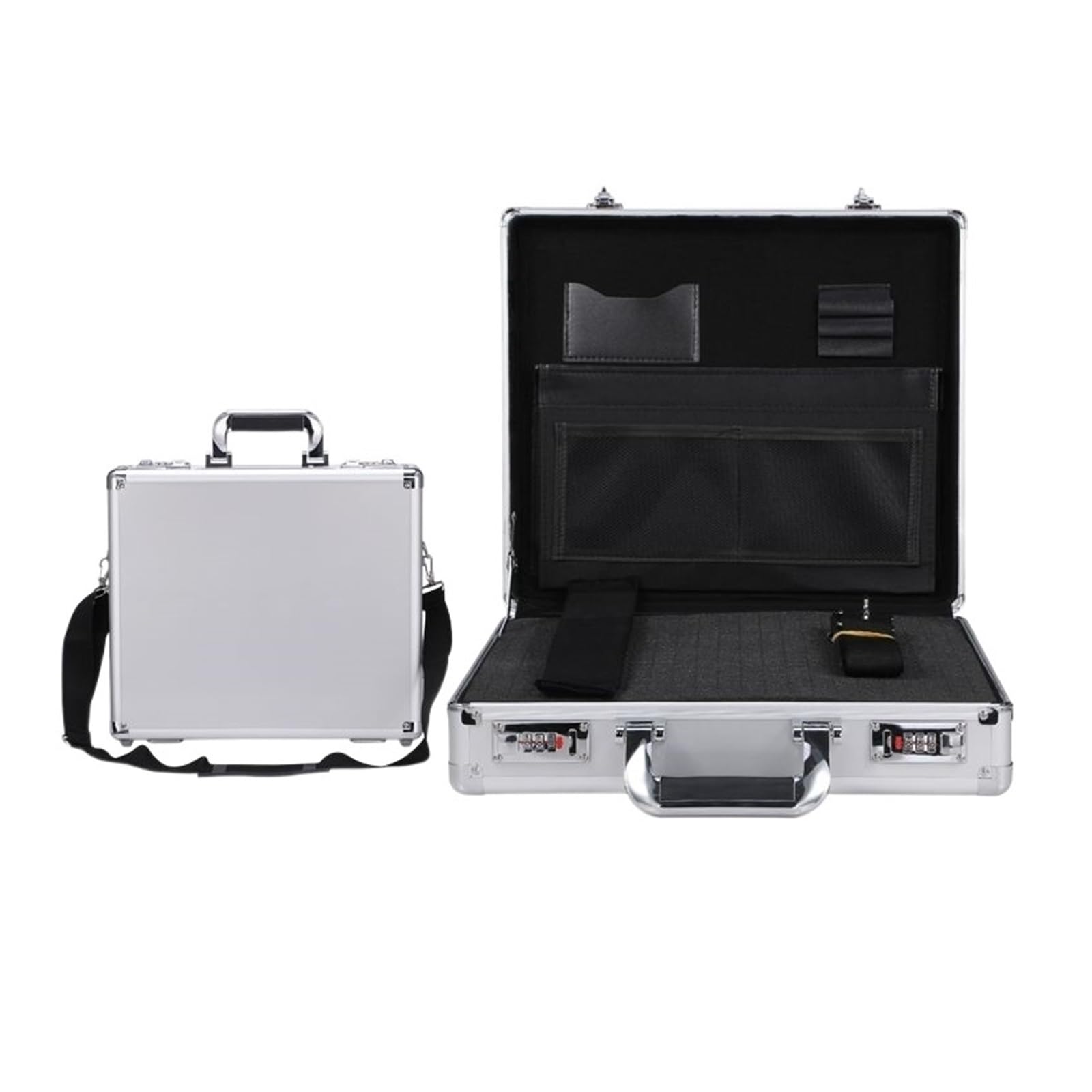 CVFRDD Security Safe Box Password Box Tool Bag Document Portable Toolbox Hardware Tools File Boxes Complete Set Briefcase Suitcase Organizer Security(Small Sliver Sponge)