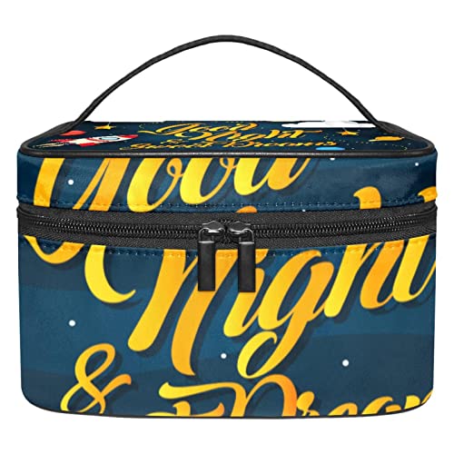 Trousse de maquillage suspendu planète fusée sac cosmétiques voyage femmes