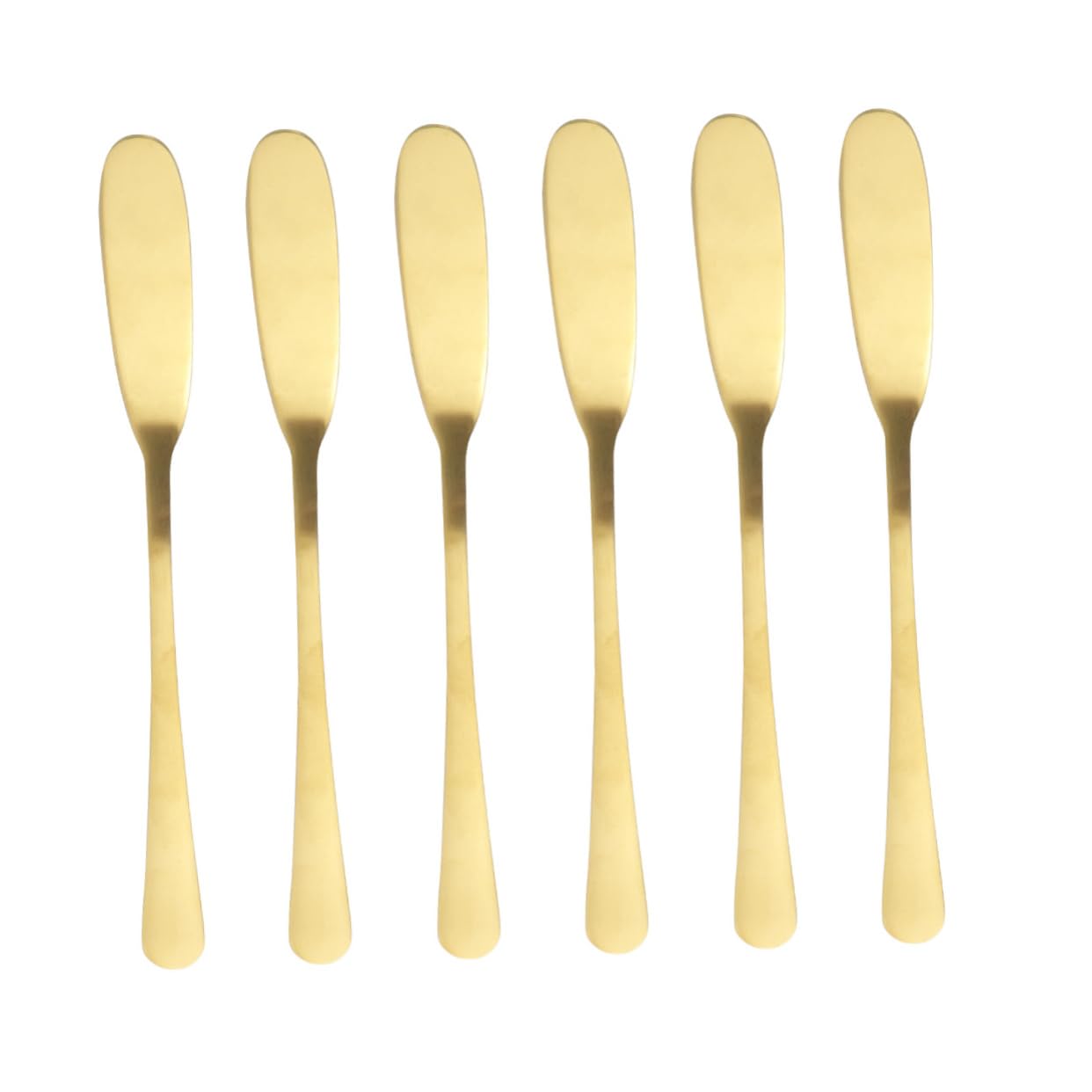 OFFSCH 6pcs 304 Stainless Steel Butter Spreaders Cheese Knife Easy to Clean Perfect for Baking