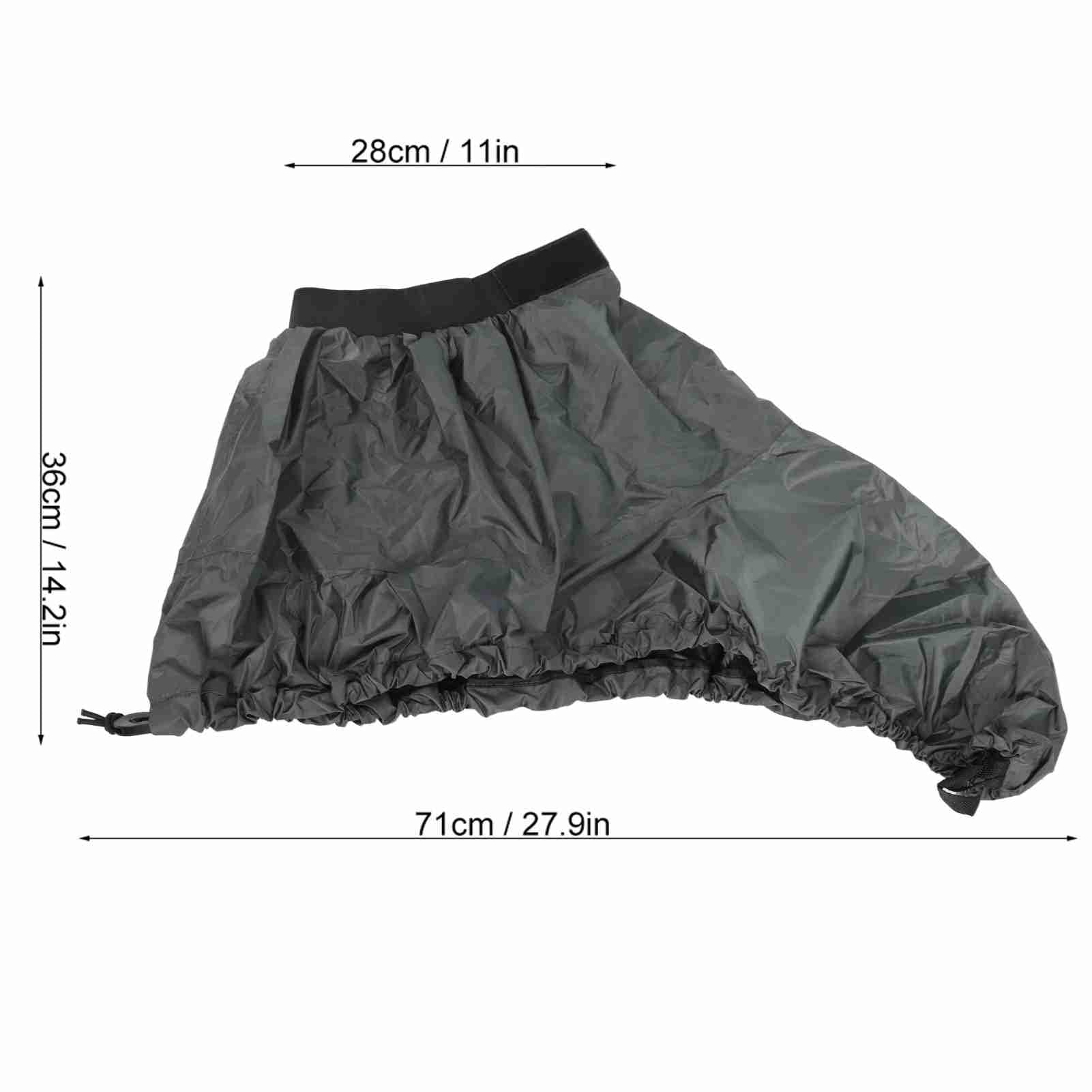 Yosoo Health Gear Jupe de pulvérisation imperméable en nylon réglable pour kayak, kayak, cockpit, accessoires de sports nautiques