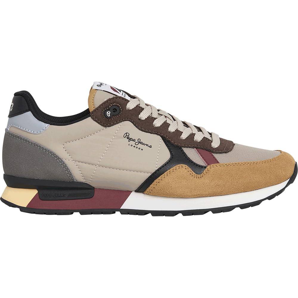 Pepe Jeans Men's Beige Trainers Brit Colors