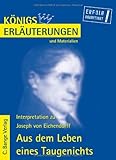  Königs Erläuterungen und Materialien, Bd.215, Aus dem Leben eines Taugenichts