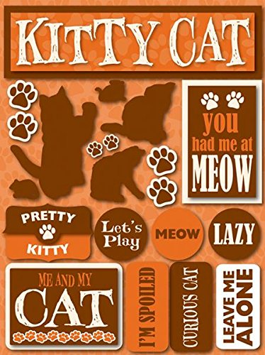 Reminisce Signature Series 3-Dimensional Sticker, Cat