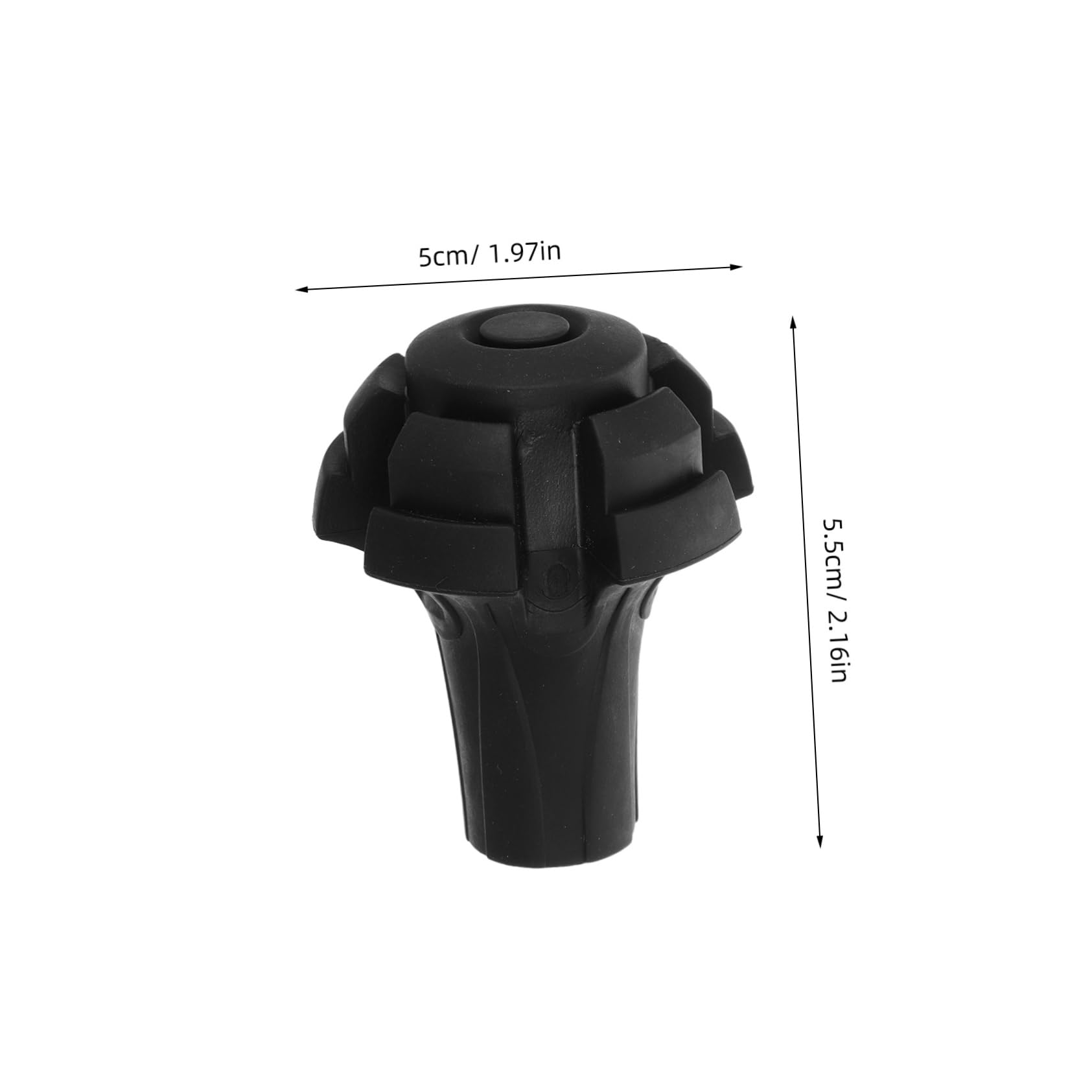 KOMBIUDA Skid Rubber Tips for Trekking Poles and Walking Canes Durable Replacement Foot Protectors for Hiking Supplies Non Slip Crutch Tips for Enhanced Stability and Safety