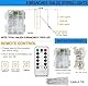 SUAVER 104LEDs Sonnenschirm Beleuchtung mit Fernbedienung,batteriebetrieben Sonnenschirm Lichterkette 8 Modi Deko Licht,Wasserdichte Umbrella Light Baldachin dekorative Strip Lichter (Warmweiß)