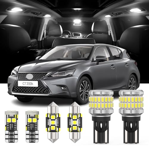 Kit 14 piezas luces LED interiores y reversa Lexus CT200h miniatura 1