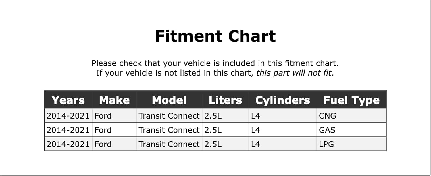 Serpentine Belt Compatible With Ford Transit Connect 2.5L L4 2014 2015 2016 2017 2018 2019 2020 2021 PC-1079713