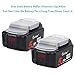 TenMore 18V 5Ah BL1850b Replacement Battery with LED Indicator Compatible with Makita 18V BL1830B BL1860B BL1820 LXT-400,2-Pack