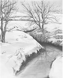 Royal & Langnickel 9 x 11 inch Winter Creek Pre-Printed Sketching Made Easy Drawing Set