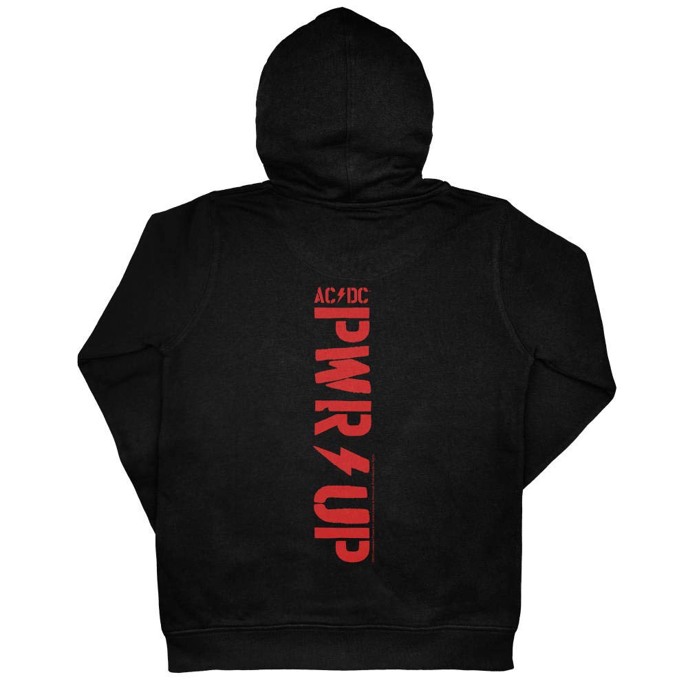 Metal Kids AC/DC (PWR UP) - Kinder Kapuzenjacke, Schwarz, Größen von 92 bis 164 (2 bis 14 Jahre), offizielles Band-Merch