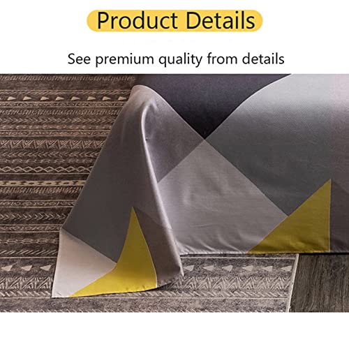 Parure drap plat 180x230 cm polycoton avec 2 taies d'oreiller lit - 4