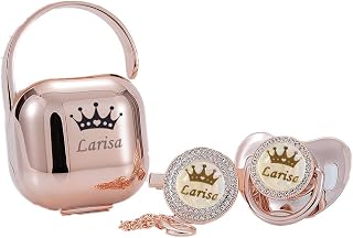 MIYOCAR Personalized bling pacifier box and pacifier set unique gift to new bron baby baby shower gift
