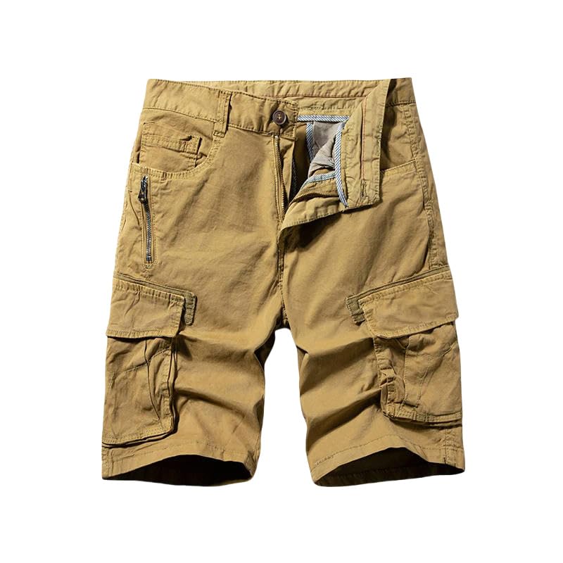 Bermuda droit d'été en coton de qualité supérieure coupe droite chic