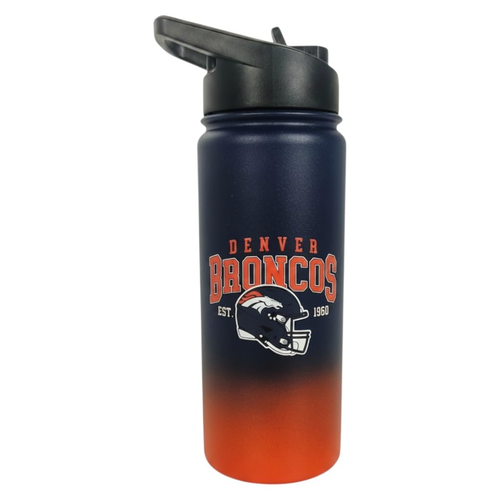 Proformance Home NFL Denver Broncos ProFlip Vintage Arch 20oz Stainless Steel Water Bottle