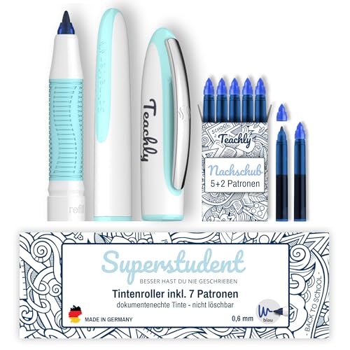 Gullor Gel-Tintenroller 0,5 Mm – 24 Stück Schnell Trocknende Stifte Für Büro & Schule | In Blau, Schwarz, Rot