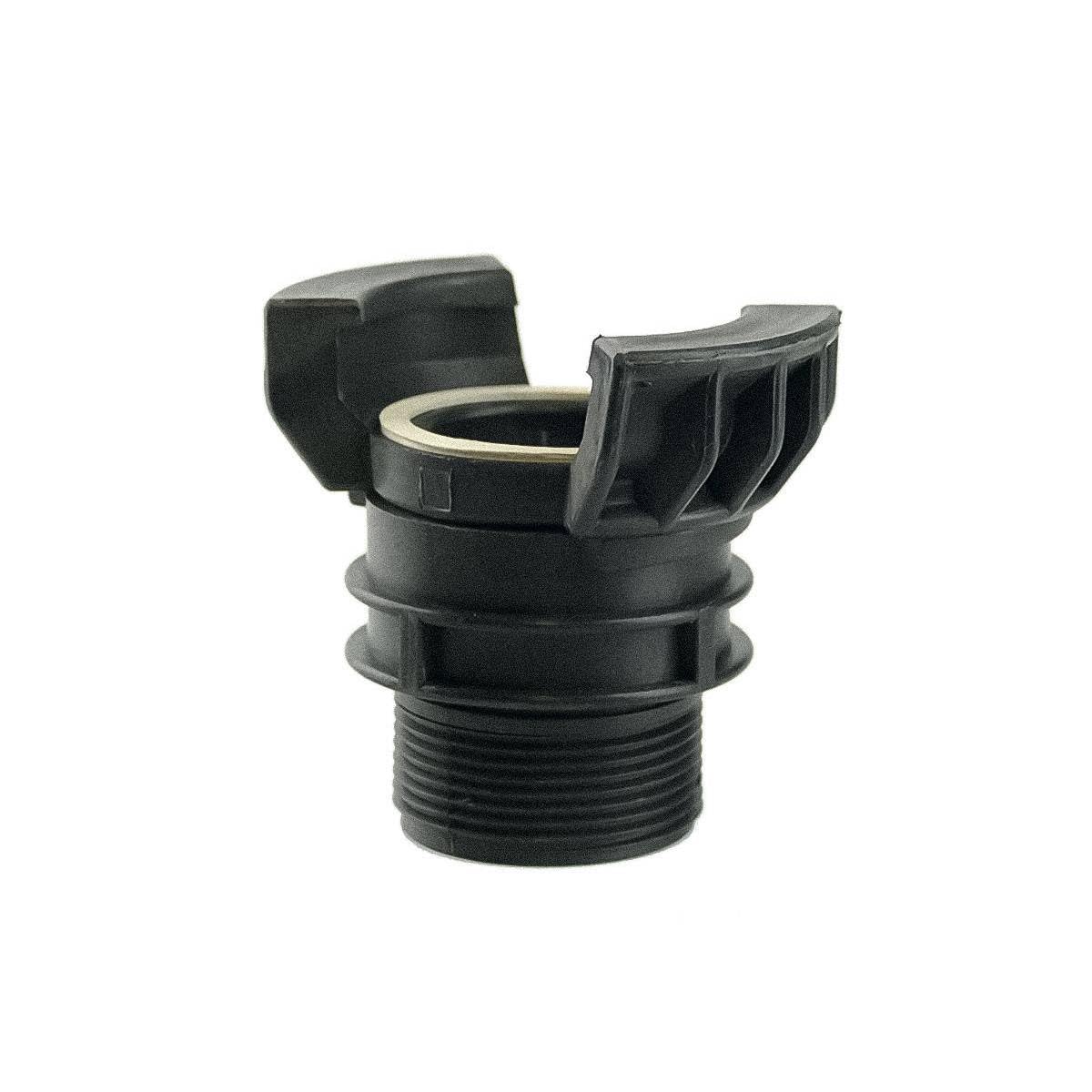 Demi raccord symétrique Guillemin, pompier, à verrou à douille filetée male en polypropylène - DN 50 x 2'' BSP