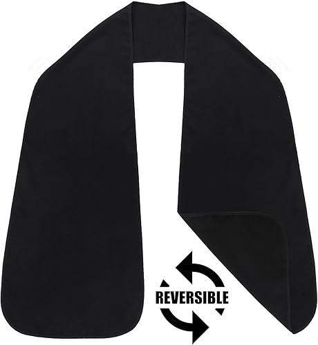 Miniatura 5 de 6 unidades de baberos para adultos, bufandas para comer, dignidad, comedor, bufanda, baberos para personas mayores lavables (negro)