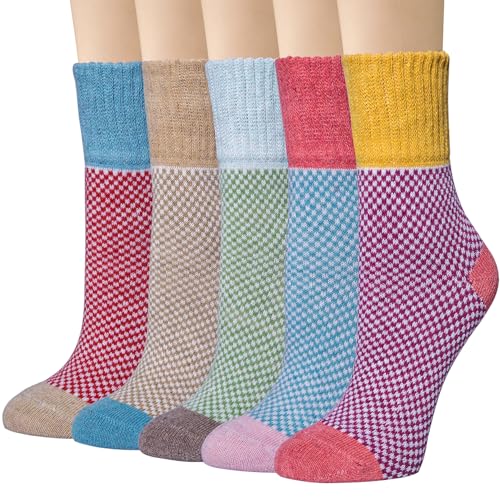 Womens Vintage Style Winter Warm Thick Knit Wool...