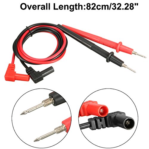 Uxcell 2-Pack Test Lead Probes - 37.4-inch Multimeter Leads With 4mm Banana Plugs, 1000V 10A Rating