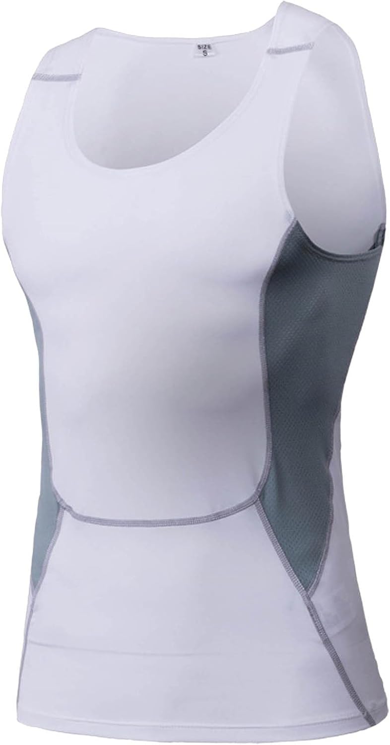 Men's Sleeveless Fashion Tight Sports Fitness Vest for Active Casual Wear
