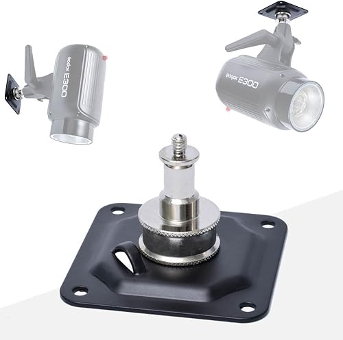 Miniatura 9 de Fotoconic Soporte de luz de pared para montaje en techo de 58 pulgadas con rosca de 14 pulgadas, tornillo 4X y tubo de anclaje de expansión 4X para
